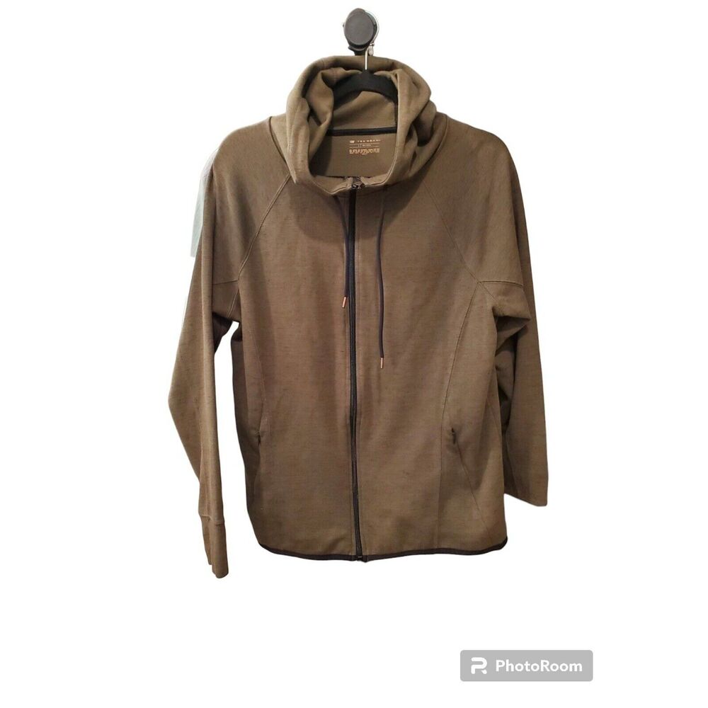 Tek Gear Men's Gray Full Zip Hoodie Cotton Blend Size L Large